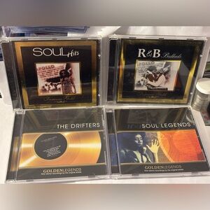 R&B Soul / Drifters CD Collection of 4. The Drifters Marvin Gaye James brown